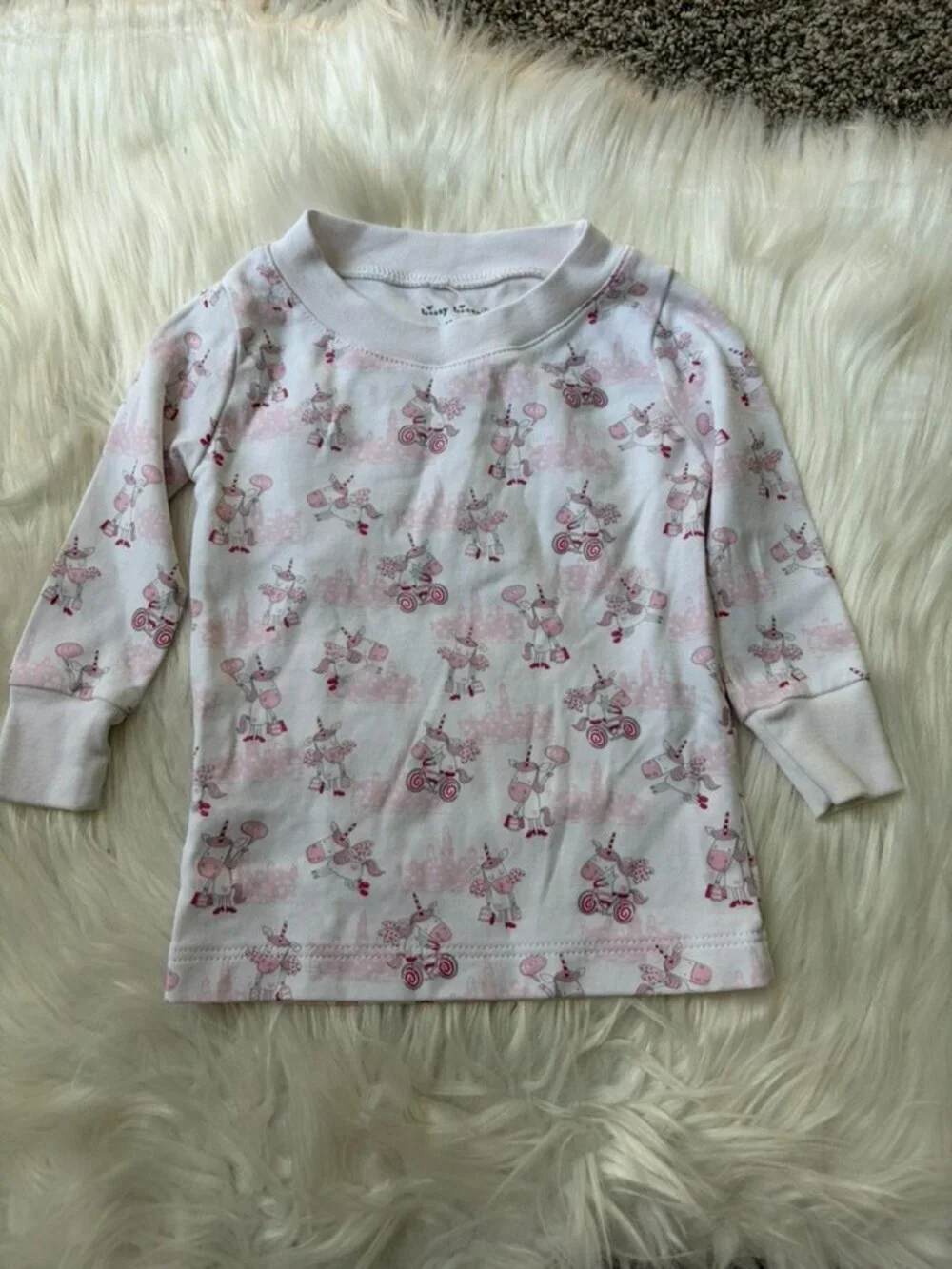 Kissy Kissy Pima Cotton Unicorn Pajama Set Girls 12-18 Months
